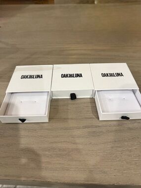 Oak and Luna White Jewelry Gift Box - Set of 3